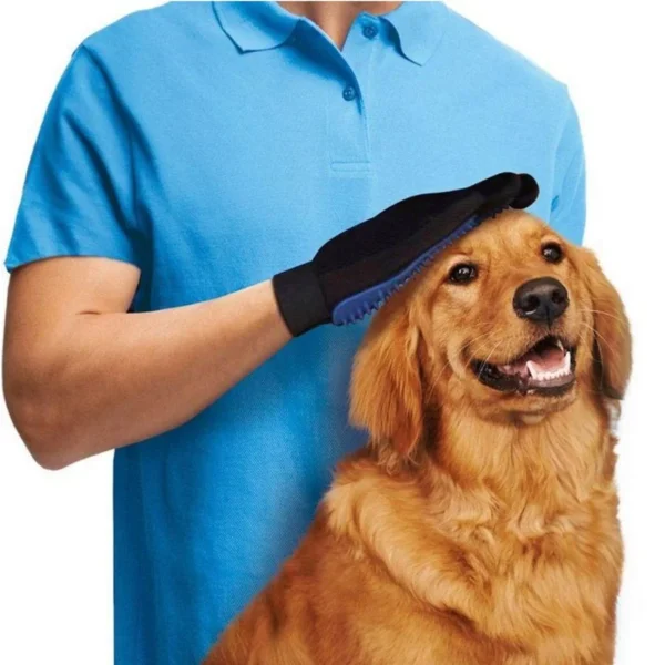 Luva Magica Massageadora Tira Pelos Cães E Gatos Silicone - Imagem 5