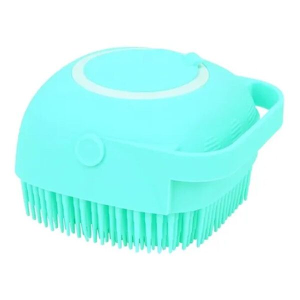 Esponja De Silicone Para Banho Massageador Dispenser Shampoo
