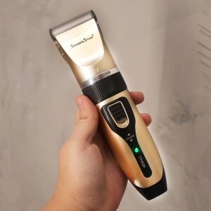 Kit Pet Maquina Recarregável Tosa De Cães E Gatos