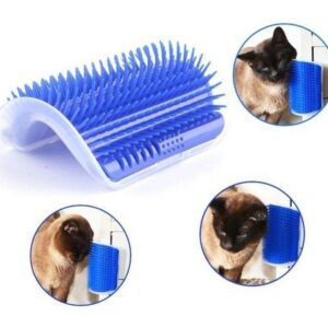 Escova de Parede Para Massagem e Tira Pelos Gatos - Petshop